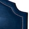 Baxton Studio Cora Royal Blue Velvet Upholstered Queen Size Headboard 154-9323 - alternate 2